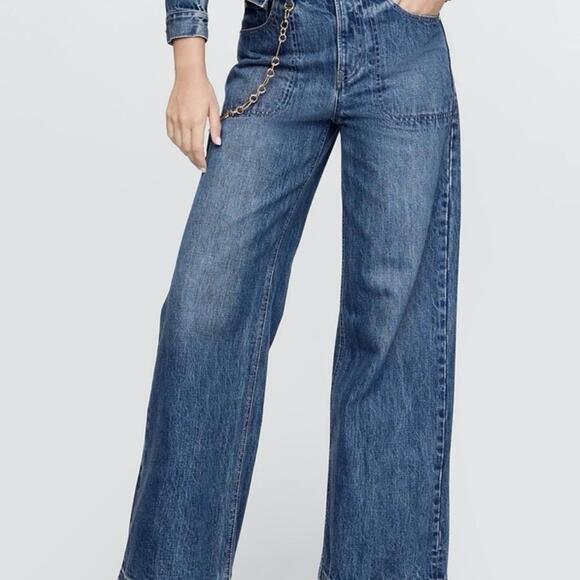 Cult Gaia Denim - Cult Gaia - Women's Stride Chain Jeans in Size 28/6